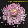 pink-C18R 5mm hollow heart