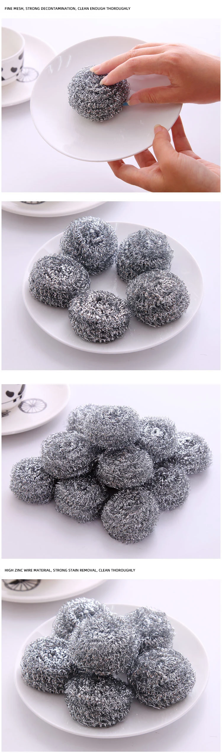 Stainless Steel Wire Balls Cleaning Balls Kitchen Sponge Appliances