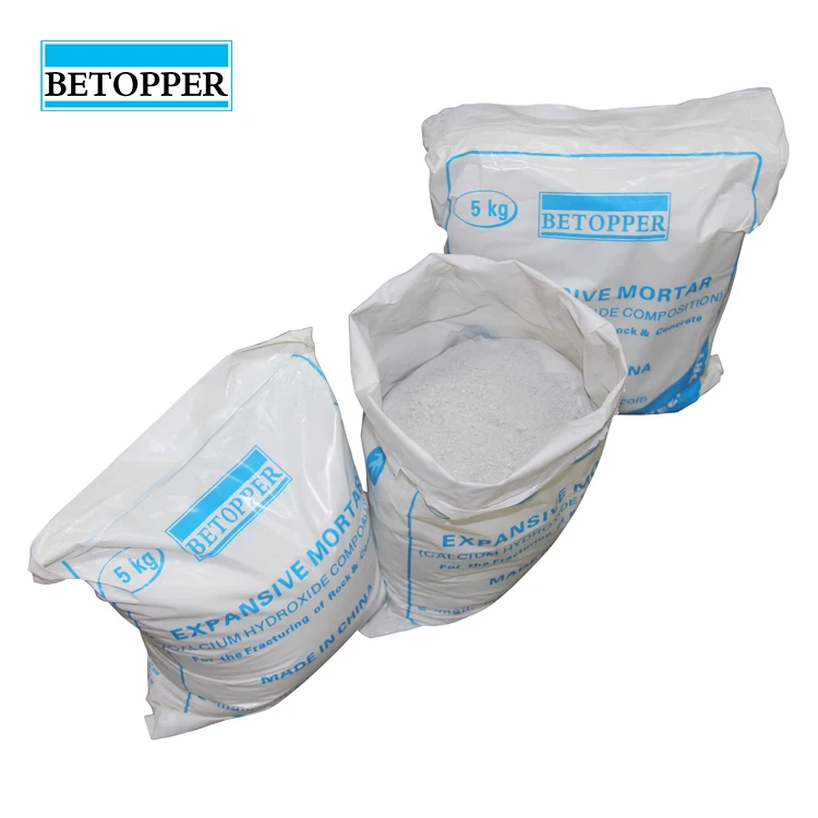 High Quality Stone Cracking Powder and Concrete Demolition Split Agent Expansive Mortar for Hard Rock