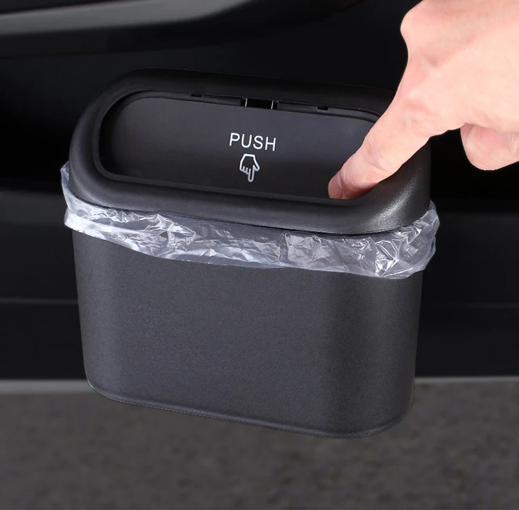 New Waterproof Portable Car Door Trash Can Auto Dustbin Garbage Box Car