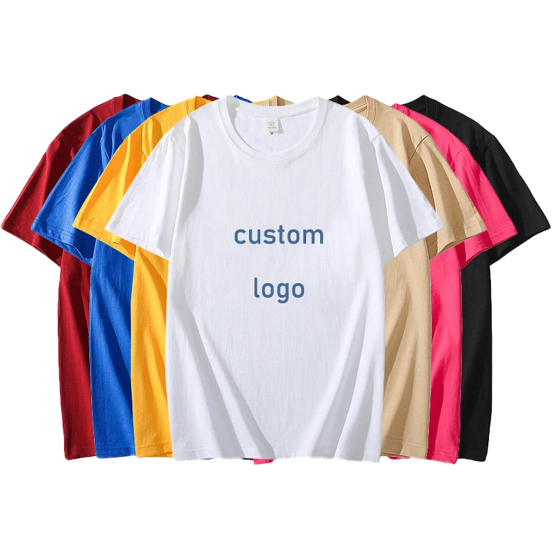High Quality Cotton Tshirt Plain T Shirts Logo Polyester Plus Size ...
