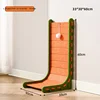 Feutre en forme de L, vert orange.