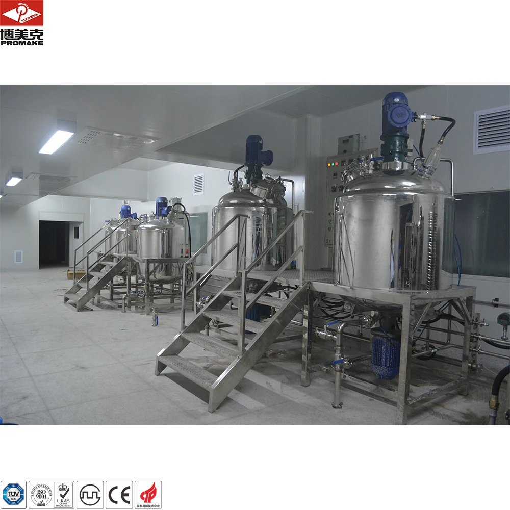 Shampoo Mixer Emulsifying Mixer Sus 316L Lotion Face Cream Cosmetic Cream Mixer Emulsifying Equipment