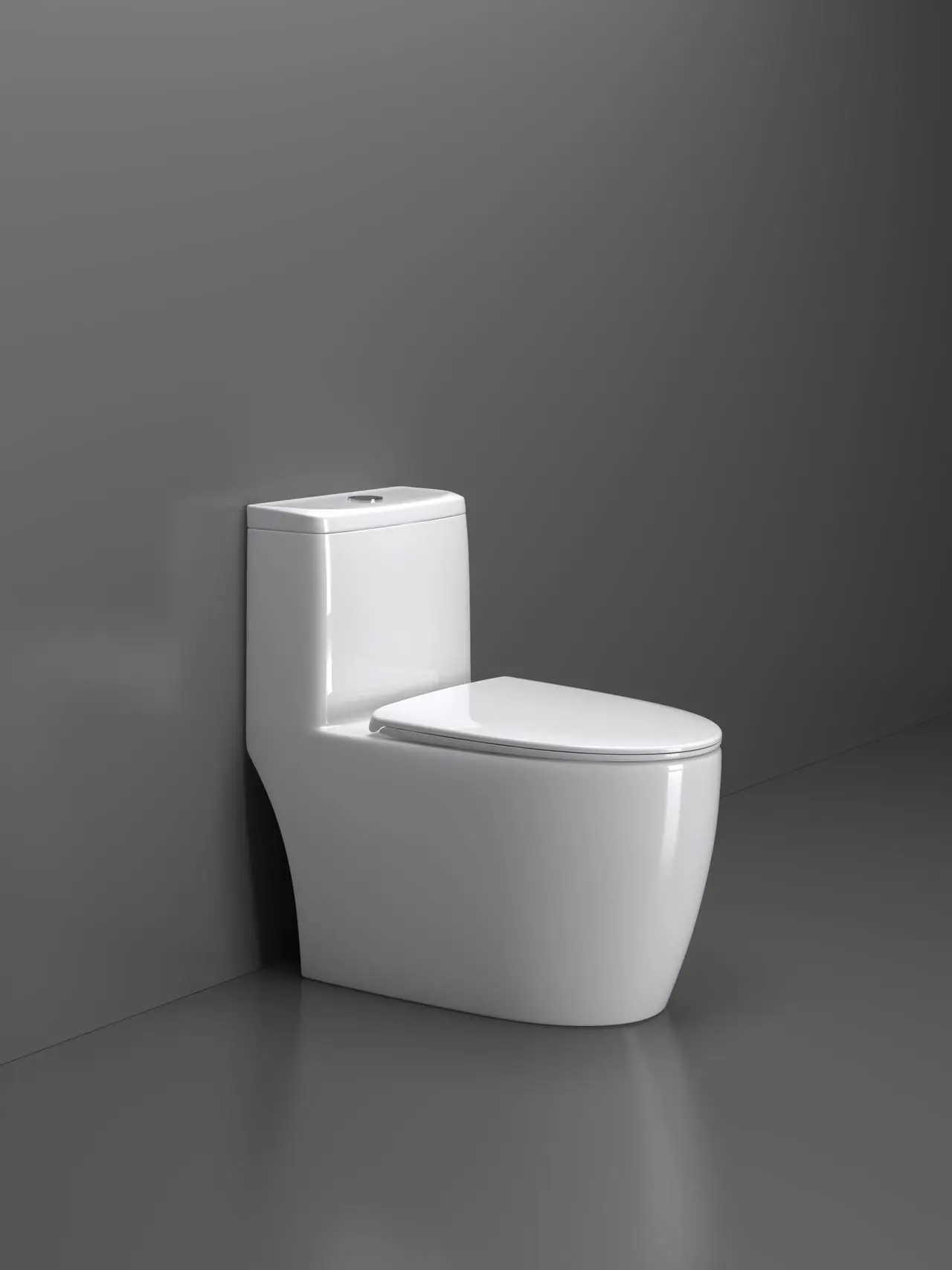 New design modern household toilet bathroom ceramic 2D super swiring one-piece toilet dual flush water closet supplier