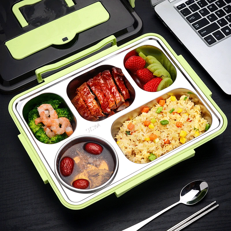 304 Stainless Steel Lunch Box Lunch Box Student Heat Preservation Lunch Box  Canteen Lunch Box Portable Lunch Box Food Box Food - Lunch Box - AliExpress