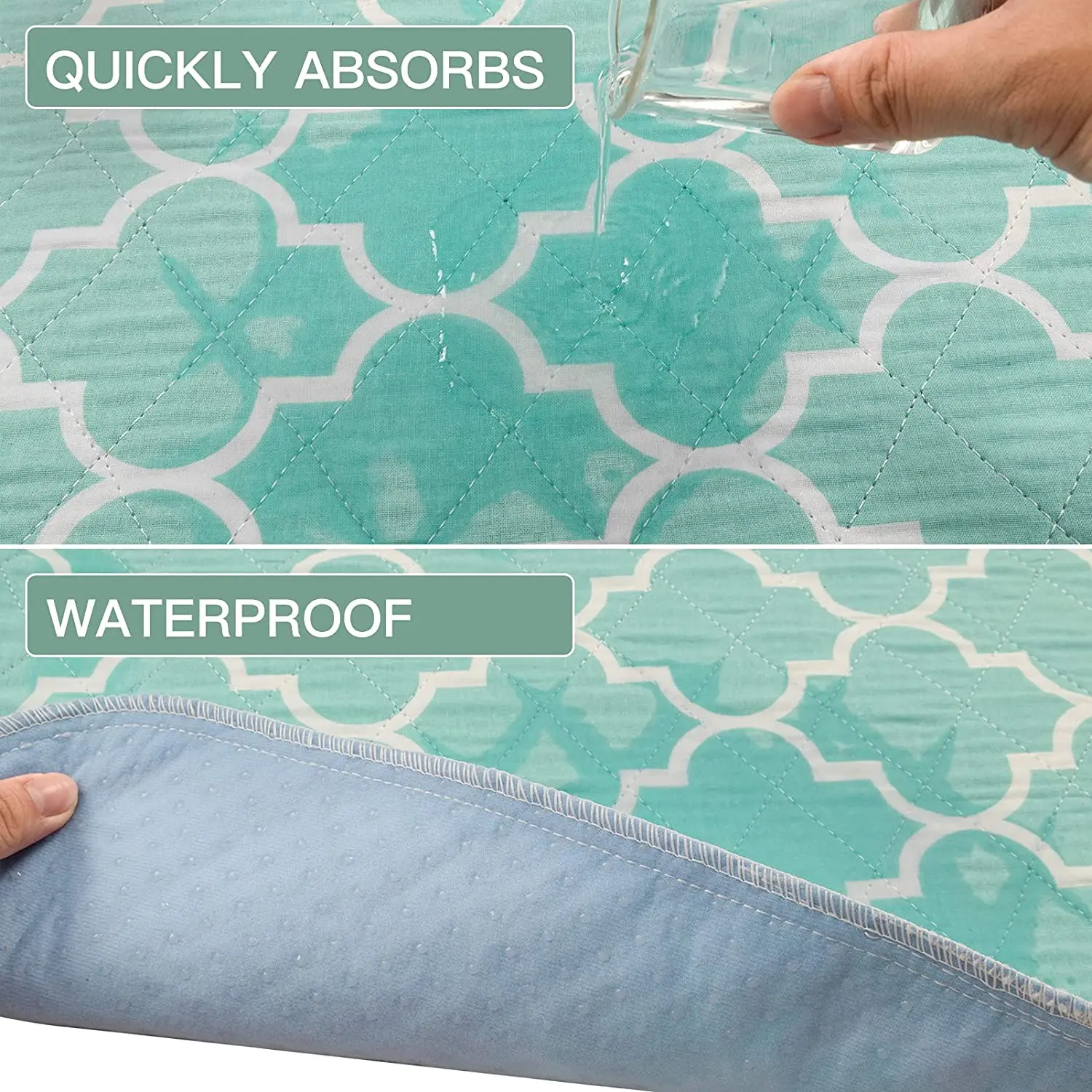 YK Factory Custom Home Sustainable Washable Pad Waterproof Reusable Absorb Bed Pad Adult Underpad Incontinence For Men