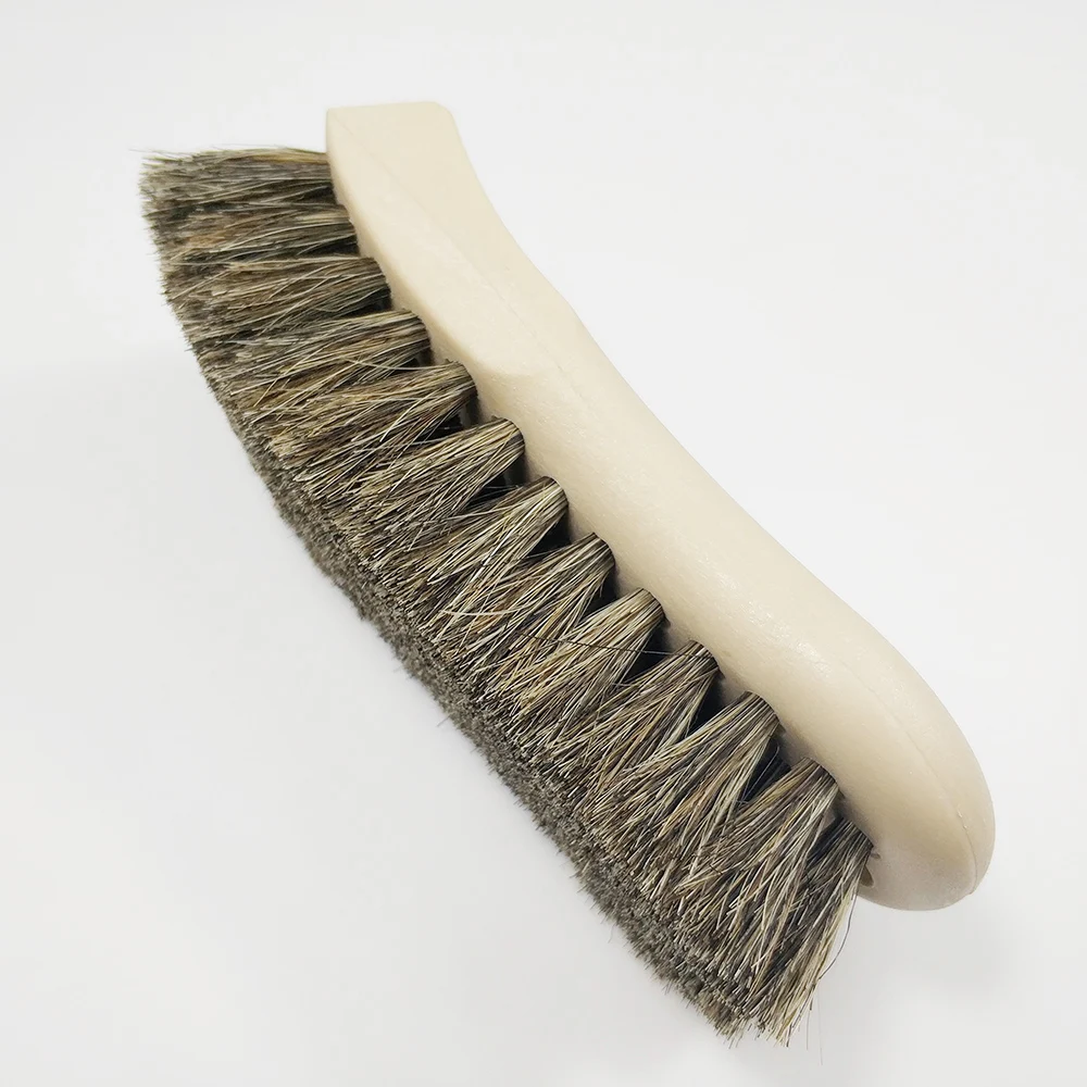 Мастер M71001 100% Чистящая Щетка из конского волоса для салона автомобиля, кожаного сиденья, сверхпрочная щетка для чистки автомобильных сидений