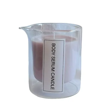 Ins Style Vintage Glass Jar Scented Candle Essential Oils Soy Wax ...