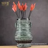 Maceta plana grande, 10 flechas jianzi de fibra.