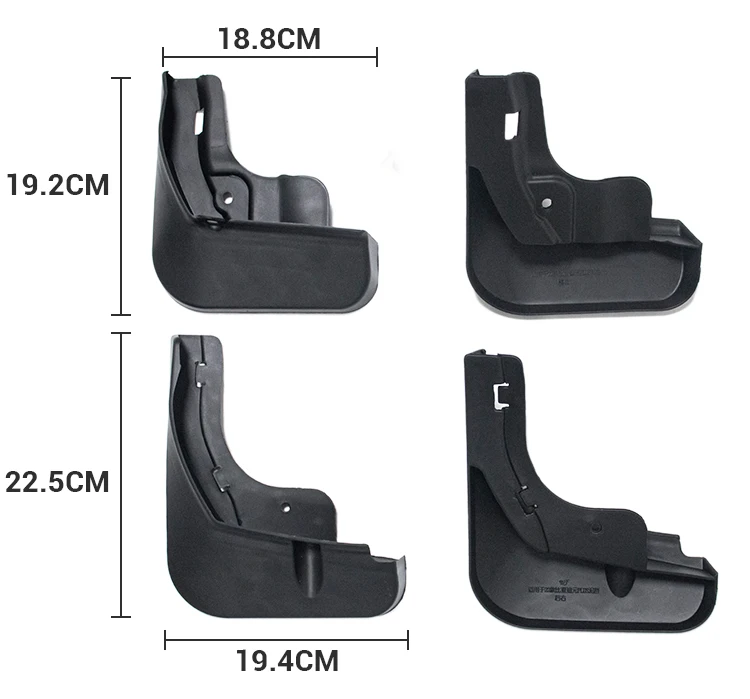 Exterior Auto Parts  New Style Car Guard Mud Plastic Mudguard For SUV Body Kit BYD ATTO 3 Yuan Plus Accessories details