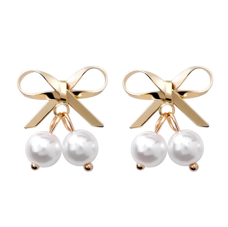 Custom Wholesale India Newest Two Pieces Sword Key Lock Bow Sailor Silver Gold Plated Earrings for Women and Girls