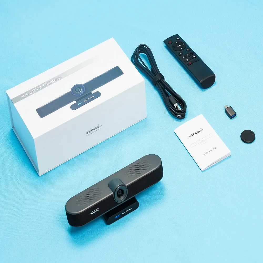 4k-eptz-webcam-with-ai-auto-framing-and-ir-remote-control