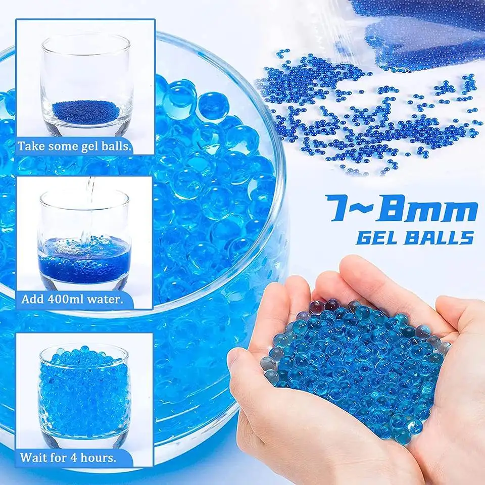 Airosoft Splat Gel Ball Blasters Glock Water Bead Paint Ball Real Gun ...