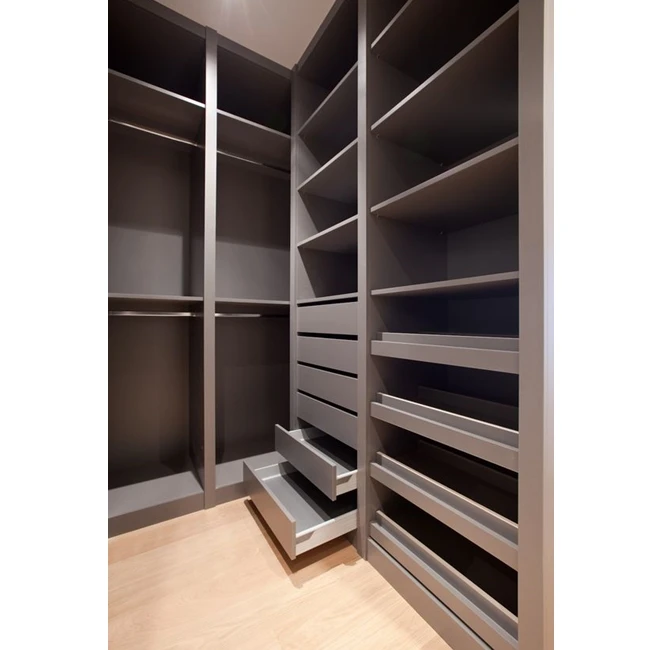 Cheap Price Custom Simple Design Bedroom Glass LED Aluminum Profiles Frames Clothes Wardrobe Modern Wooden Fitted Closet Almirah