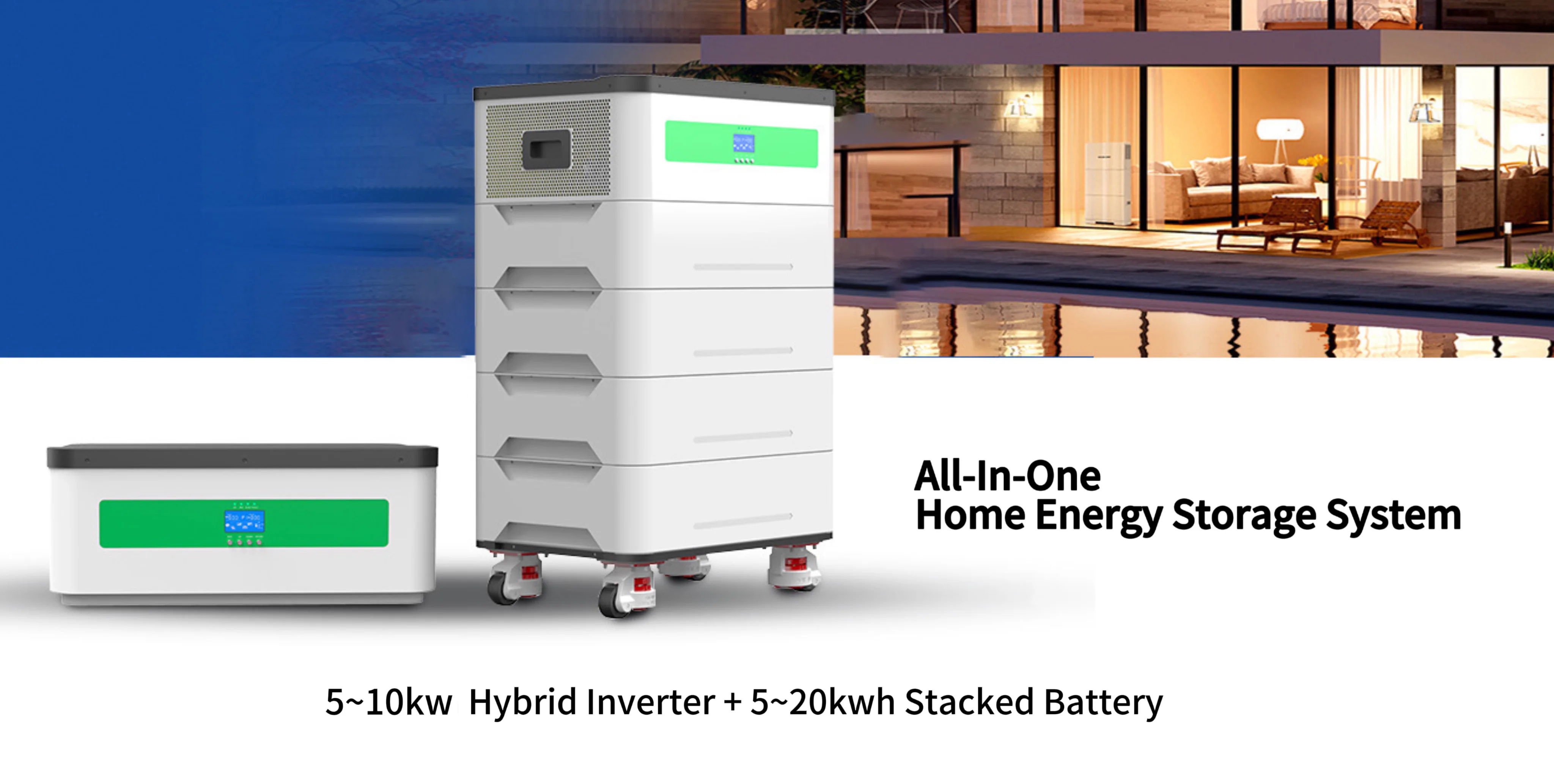 All in One Inverter and Lithium Lifepo4 Battery 10kWh 15KWH 20KWH Home ...
