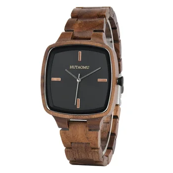 Wood watch simple no scale quartz watch lettering logo gift manufacturers direct sales