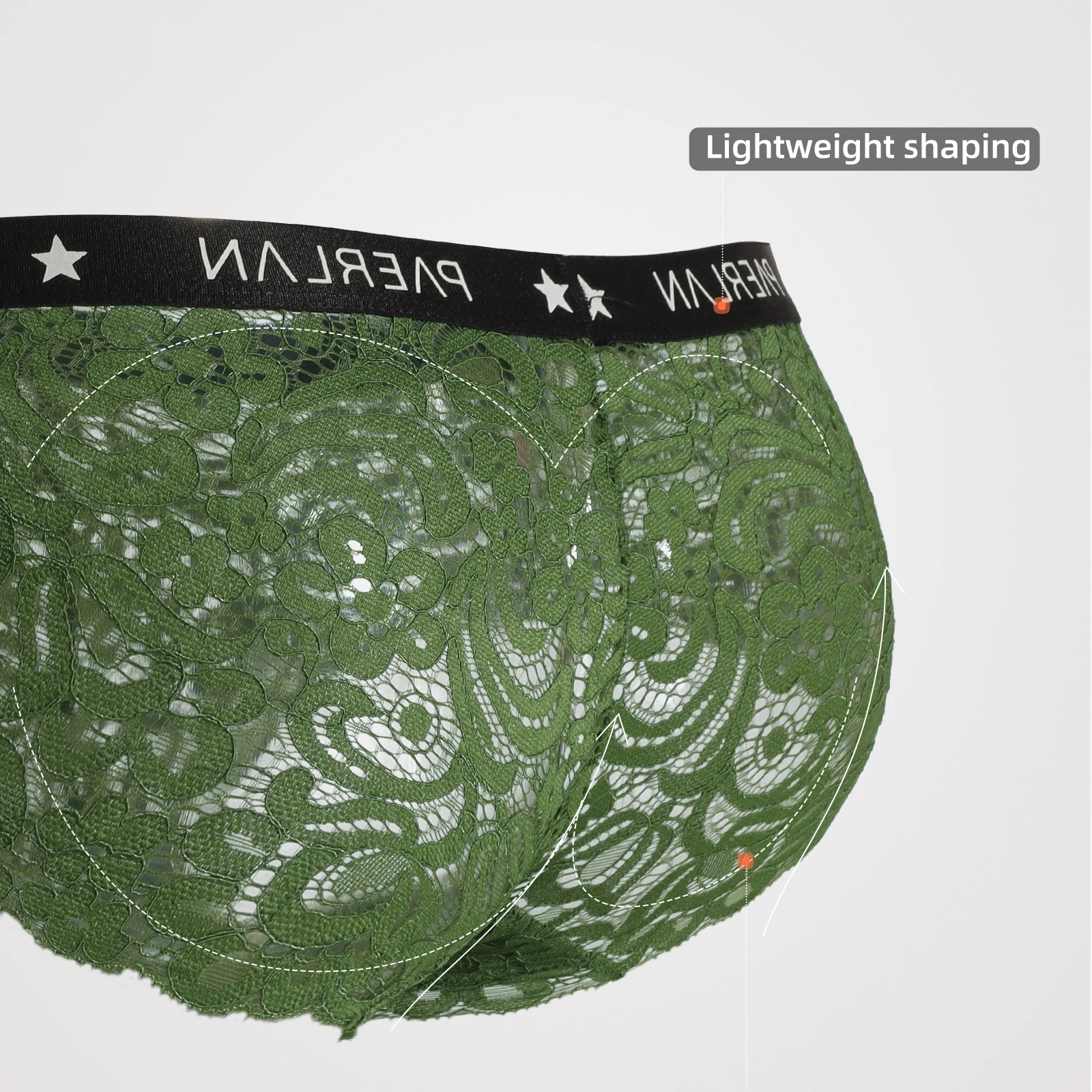 PAERLAN ODM & Customized High Quality Very Sexy Young Girl Fancy Women Breathable Transparent Lace Panties