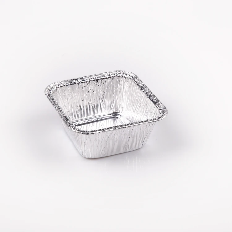 Factory Direct Sales TIA ZB31 5 Inch square Box Disposable Food Container No Cover Food Container Foil Pan