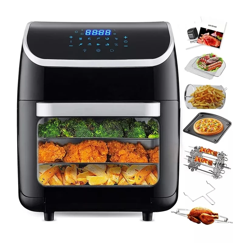 Hot Air Fryer Digital Led Touch Control Air Fryer Big Capacity 12l 15l