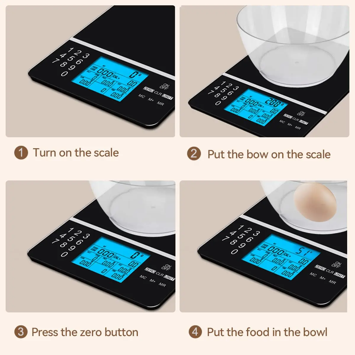 Canny Calculate Protein Cholesterol Fat Calories Counter Electronic ...