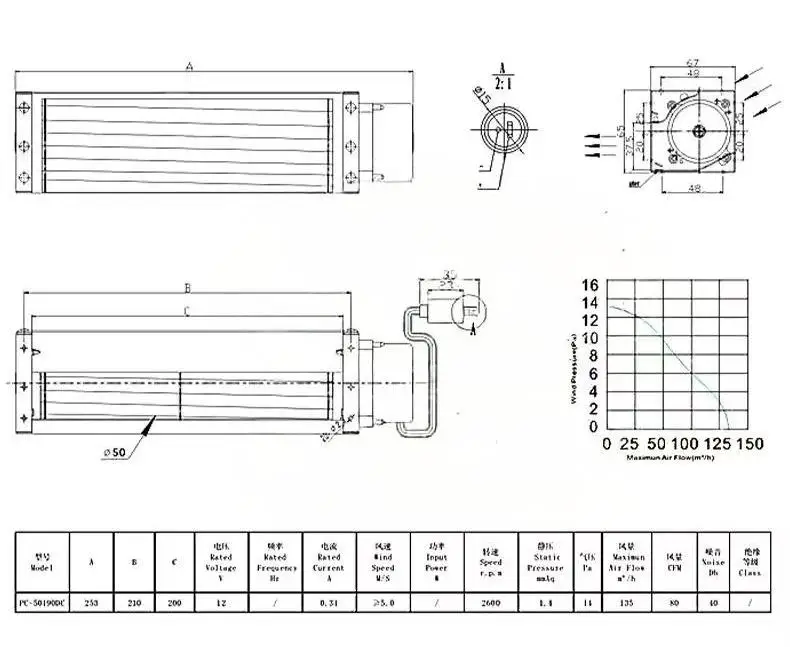 Fan, HY-50DC, Aluminum - detail 12