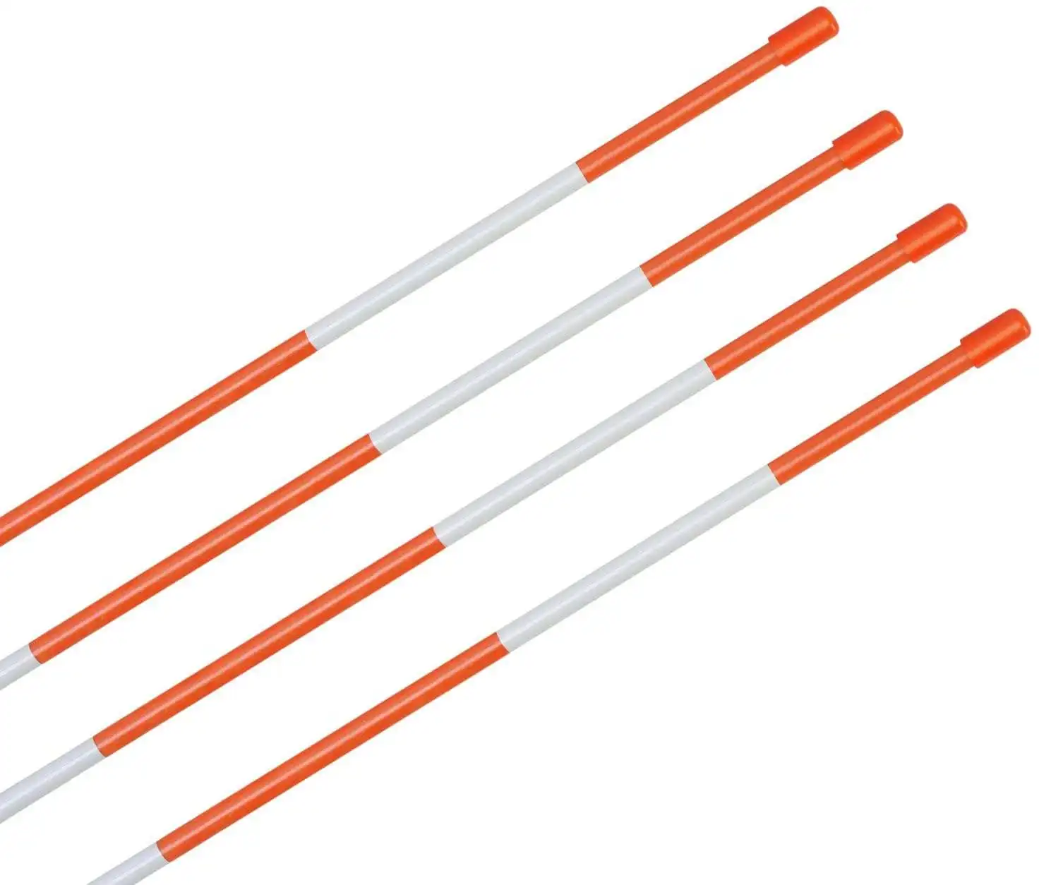 Flexible Driveway Markers 36 Orange Snow Stakes