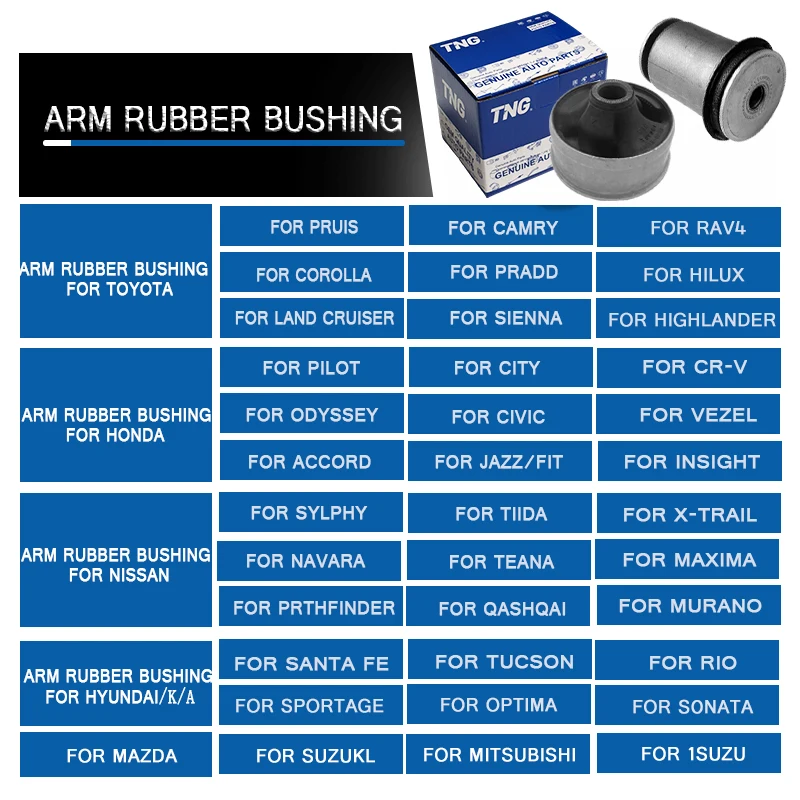 48655-BZ120 Auto Suspension Arm Bushing for Toyota RUSH