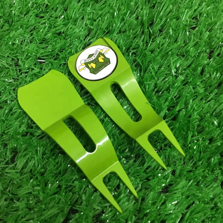 Personalized Golf Ball Marker Magnetic Golf Pitch Fork Marker