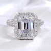 แหวนมอยซาไนต์ทองแท้ 18K