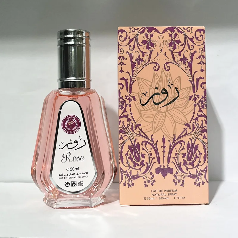 High Quality 50ml Eau De Parfum for Arabic Women Small Capacity Fragrance  From Dubai Arab Perfume