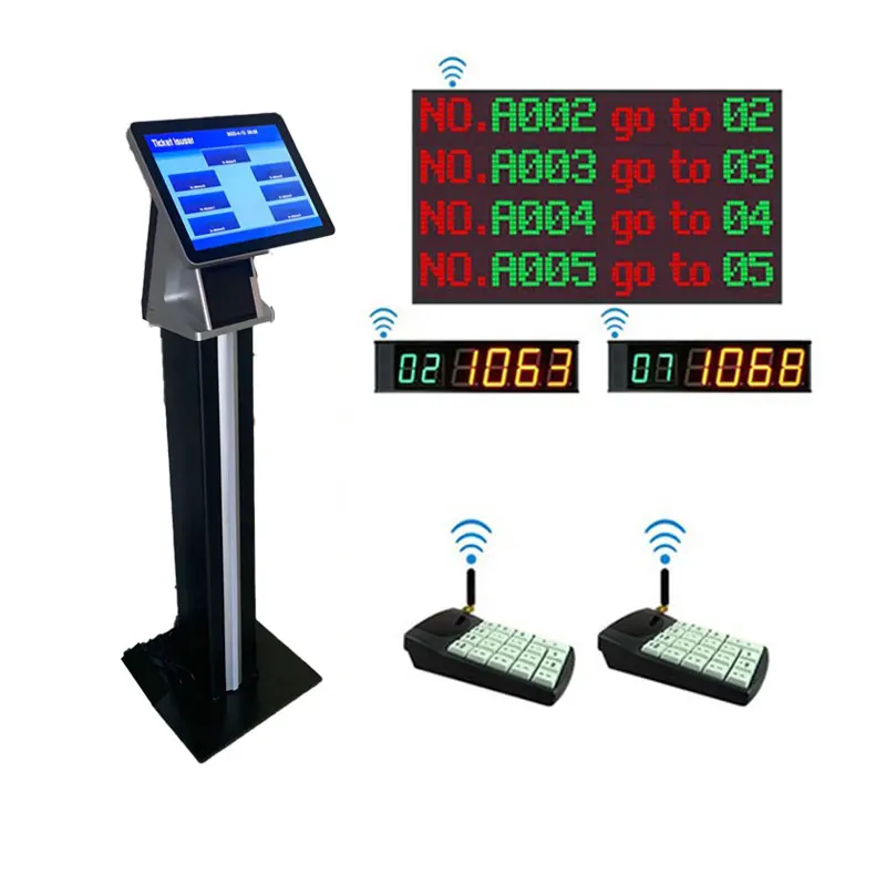 Qmatic Smart Bank Win10 Queue Management System with Queue Caller and LCD LED Display Service Equipment
