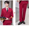 Blazer e pantaloni rossi da uomo