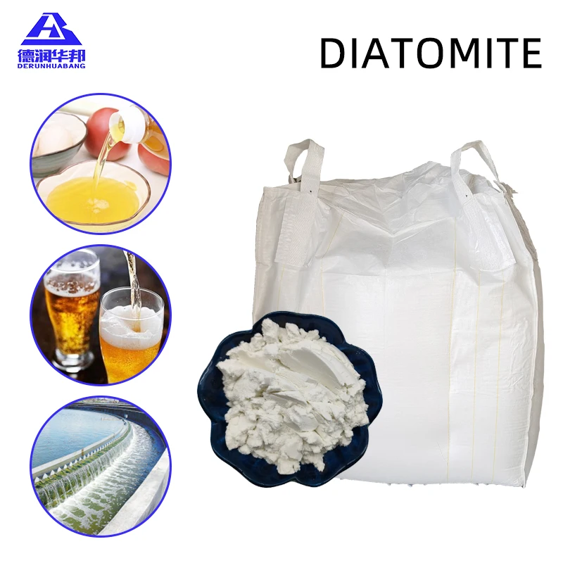 Manufacturer Supply High Quality 325 Mesh Diatomaceous Earth White Powder For Filter Of Water/Oil/Beer