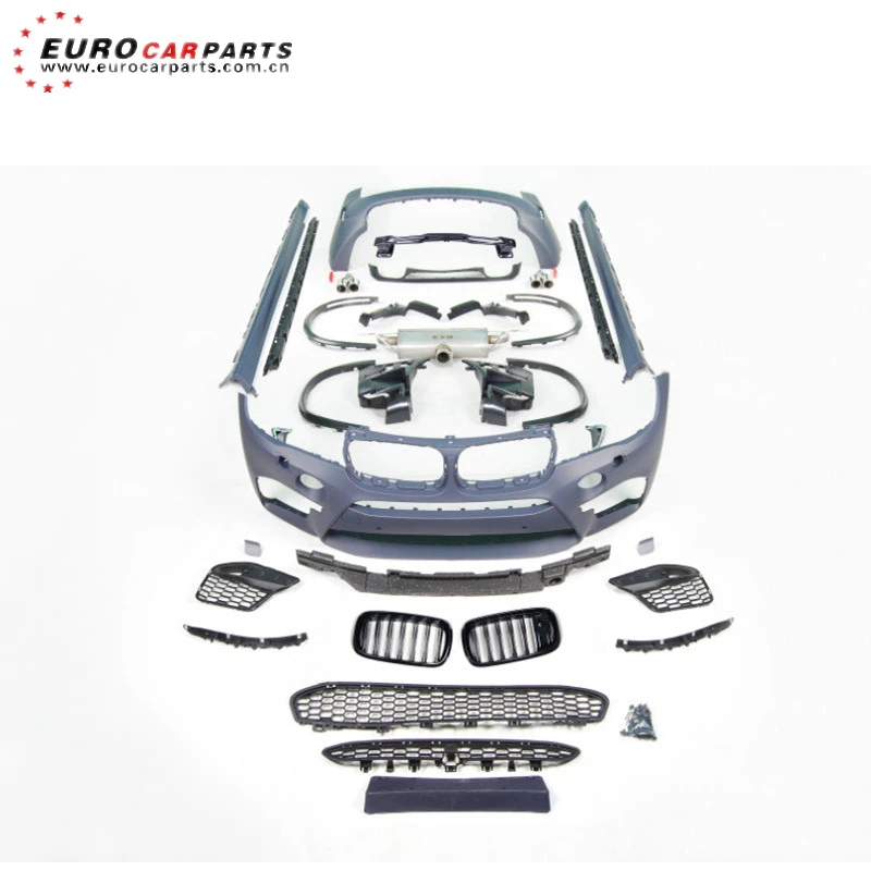 X5 F15 для X5M F85 стиль средства ухода за кожей комплект полный набор PP материал с заднего бампера переднего бампера крылья глушитель выхлопной трубы советы для X5 для X5m F15