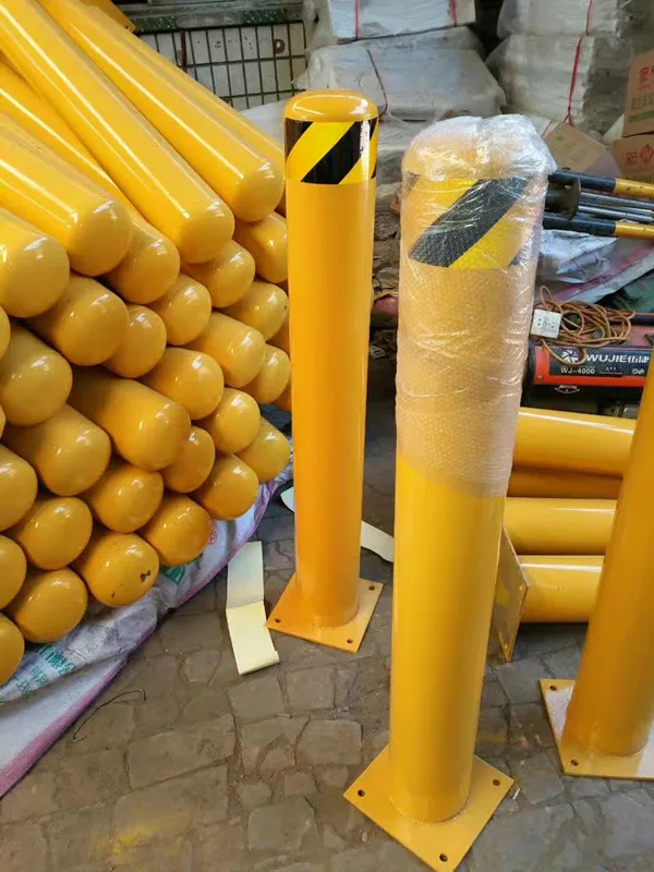 Wholesale Yellow Powder Coat car roadside plastic safety bollard