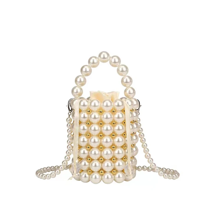 www. - Beaded pearls evening clutch bags - bagw22*