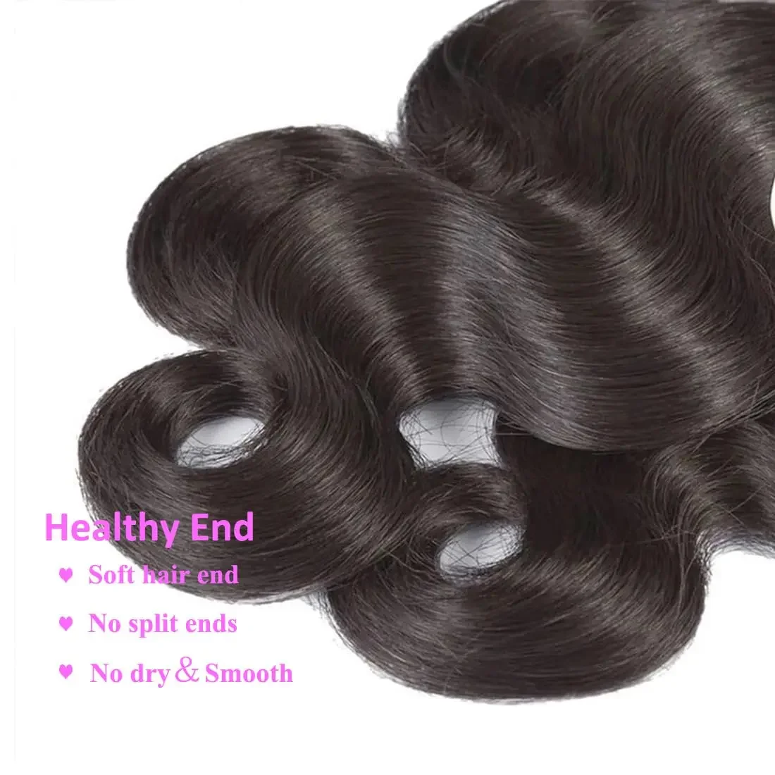 Bundle di capelli umani ondulati Remy Body Wave, bundle di capelli vergini brasiliani non trattati, colore naturale_voghion.com