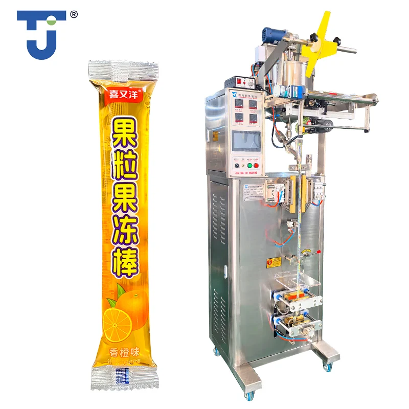 Factory Packing Fruit Juice Honey Filling VFFS Roll Automatic Multi-function Packaging Machine Jelly Pudding Stick Ice Candy Pop