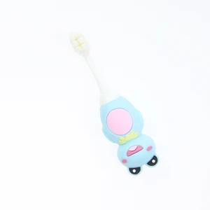 Happy Frog Kids Daily Use Cartoon Toothbrush 3D Safety Rubber Private Label 10000 Hair ultra Soft Tooth Brush Oem