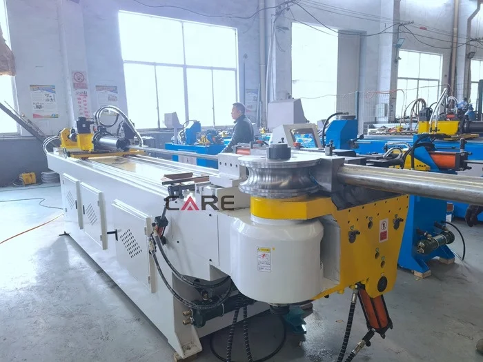 DW89CNC Automatic CNC Stainless Steel Pipe Bending Machine New Exhaust Tube Bender Aluminum Alloy Motor Pump Engine Bearing PLC