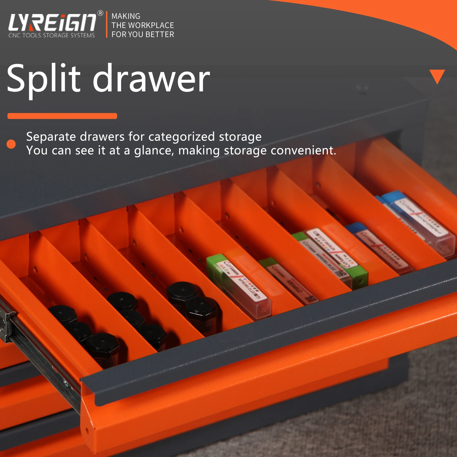 Drill Bit Dispenser Cabinet, Drill Bit Organizer Cabinet for 1/16" to 1/2", Stackable Drill Dispenser for Drill Bit Storage