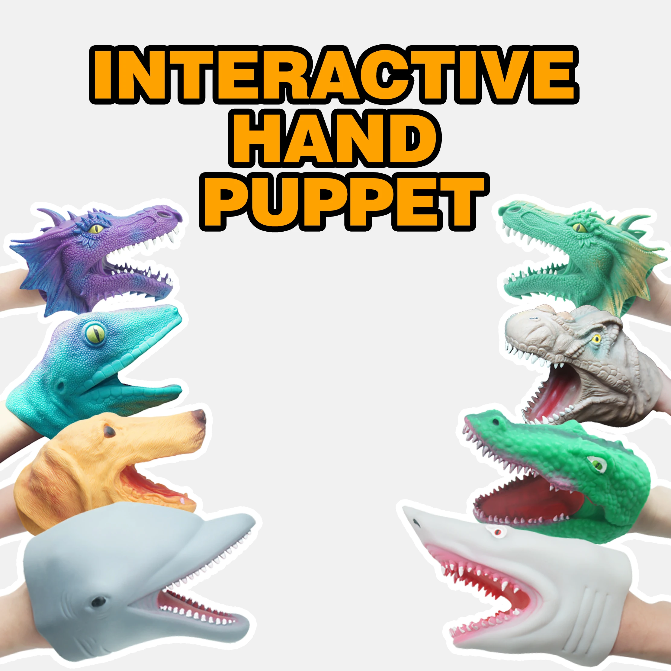 Экологичная мягкая резиновая безопасная детская игрушка Тираннозавр Рекс ролевые игрушки ручная марионетка