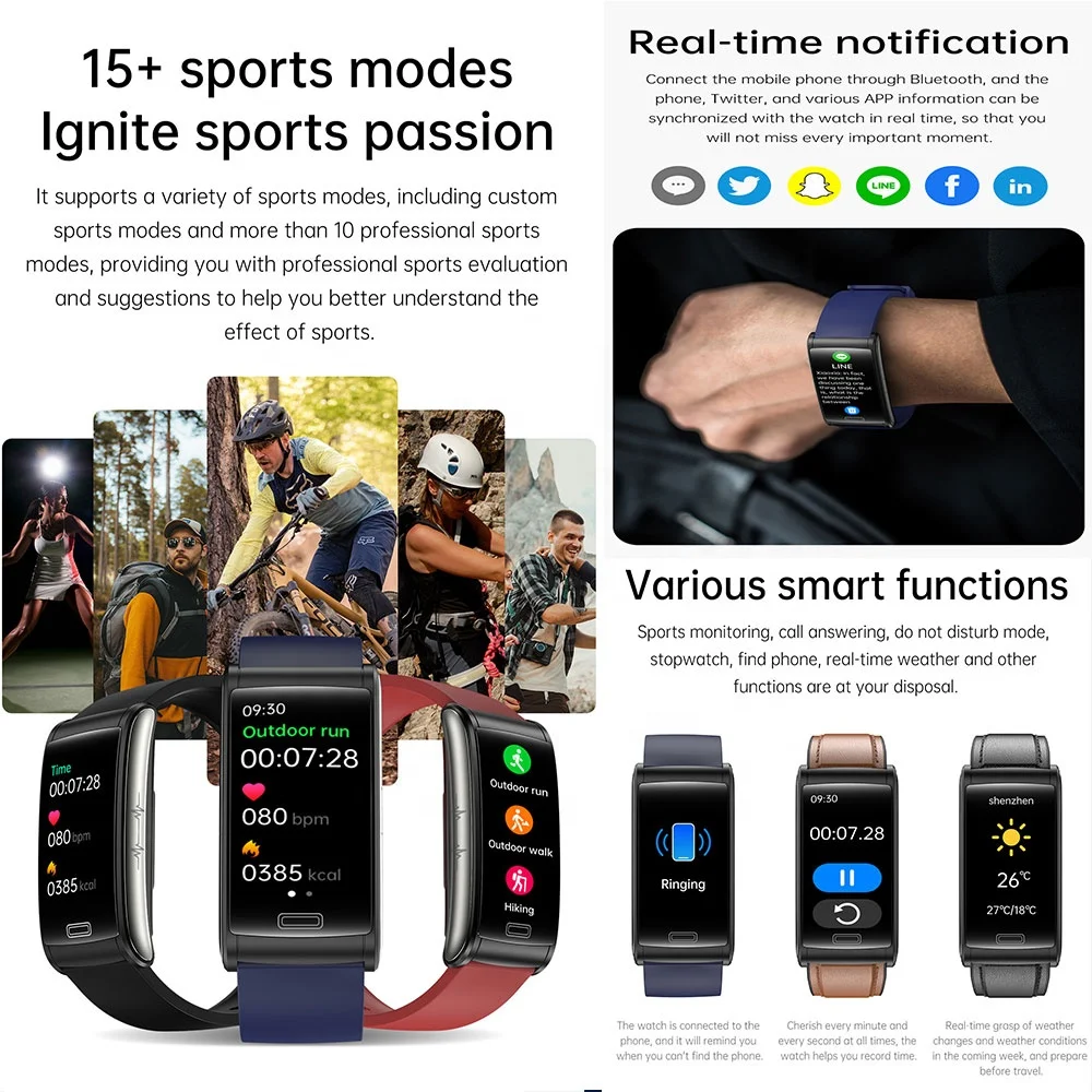 E600 Fitness Tracker Smart Watch with IP67 Waterproofing