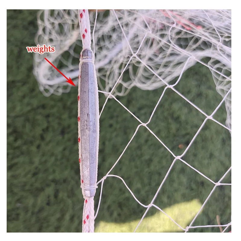 Traditional Shrimp Net With Single Wire Monofilament Fishing Line
