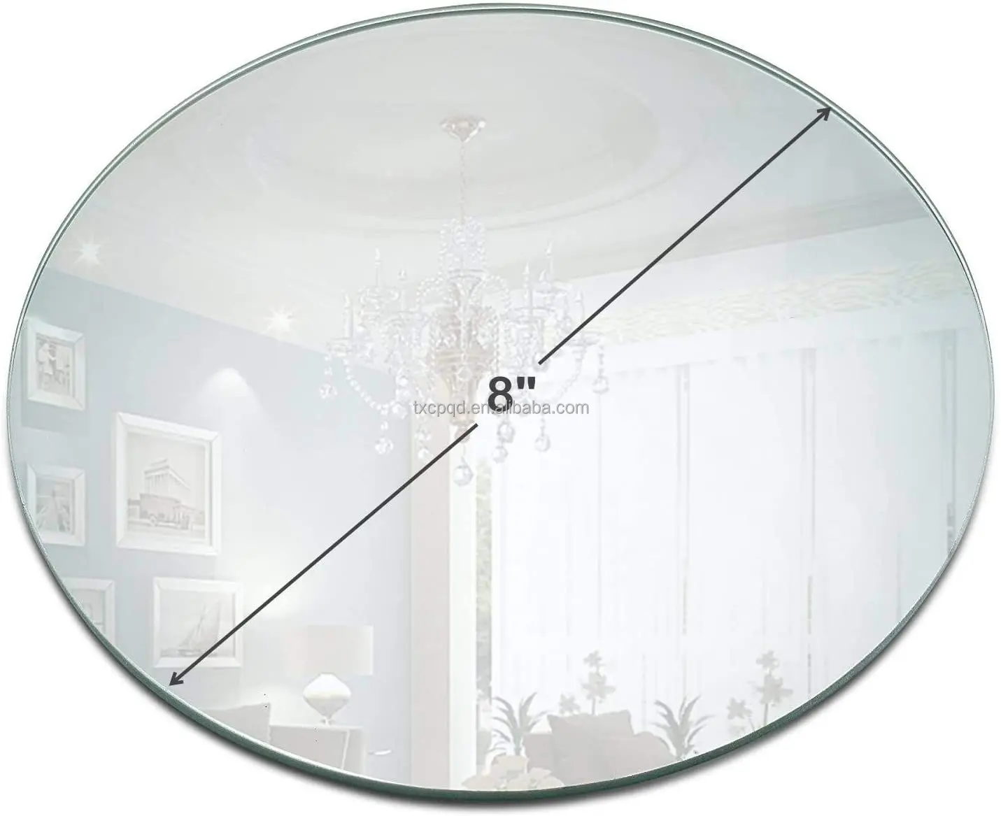 Mf-l706 Wholesale Round Mirror Tray Acrylic Underplates Candle Plate ...