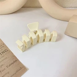 10 см оптовая продажа Новые матовые однотонные волнистые заколки для волос пластиковые термостойкие женщин и