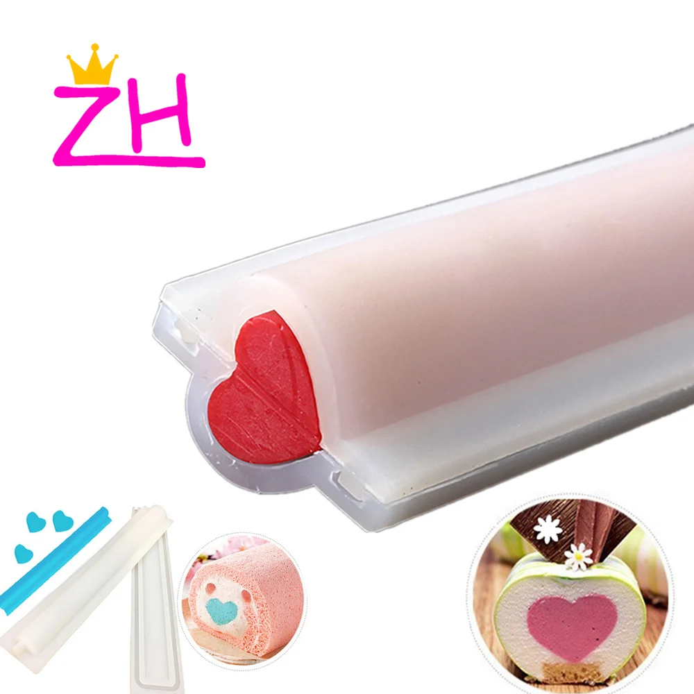 Dolphin Tube Column Silicone Soap Mold Embed Soap Making Tool Candle Aromatherapy Mold DIY Baking Columnar Mousse Cake Core Mould Chocolate Fondant Tool for DIY Craft Dessert Party Decoration 