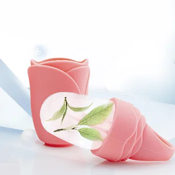 New Design Ring Rose Reusable Facial Roller Massager Cube Ice Roller Silicone Ice Roller for Face