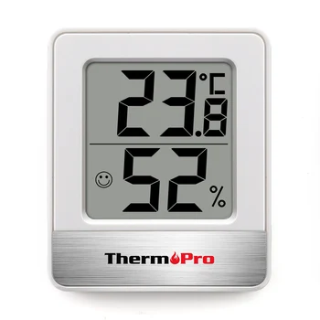 ThermoPro TP49 3 Pieces Digital Hygrometer Indoor Thermometer Humidity  Meter Mini Hygrometer Thermometer with Temperature and Humidity Monitor  Room