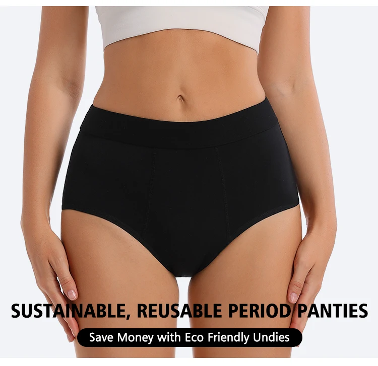 Women Colorful Organic Cotton Bamboo Culotte Menstrual Reusable